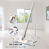 MOPPE OST X 360 À franges rotatifs et Tampons de lavage en microfibre réutilisables