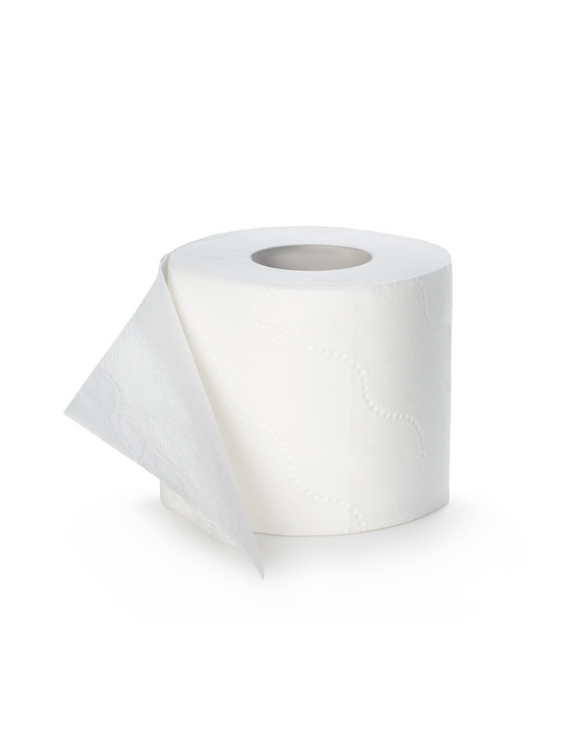 Papier hygiénique standard 2 épaisseurs blanc, 4x3,5 pouces, 420 feuilles par rouleau, 48 rouleaux par boîte