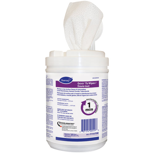 Oxibir TB  Lingettes - Nettoyant et désinfectant de surface prêt à l'emploi