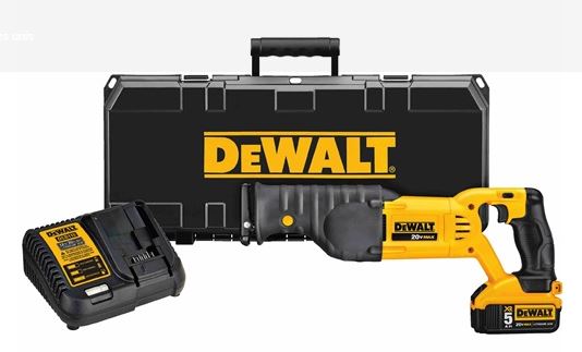 DEWALT Ensemble de scie alternative 1-1/8 po avec batterie 20V et chargeur inclus