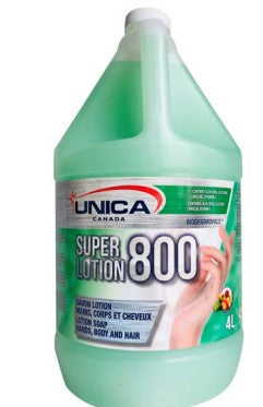 Super Lotion 800 Unica vert perlé 4 L - Parfum de fruits