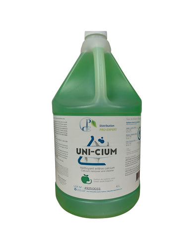 Nettoyant enlève calcium UNI-CIUM 4L - Parfum de pomme verte