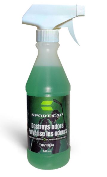 Pulvérise odeur avec bouteille réutilisable SPORT CAP© 500 ml
