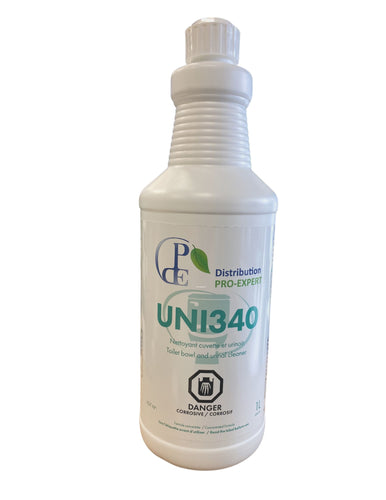 Nettoyant UNI340 pour cuvette et urinoir 1 litre