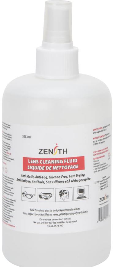 Nettoyant antibuée de première qualité pour lentilles, antistatique 473 ml et 3.78 L